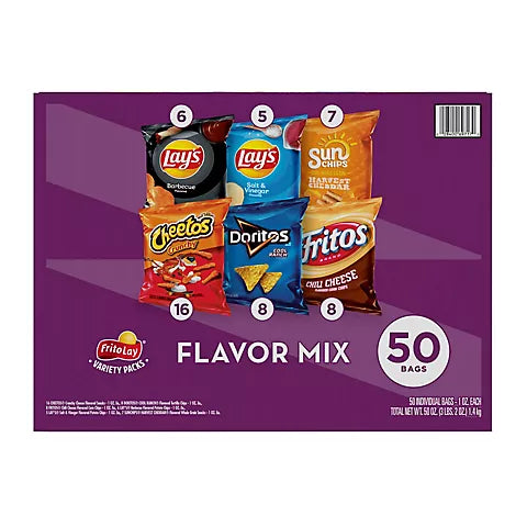 Frito Lay Flavor Mix 50ct