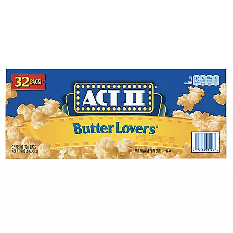 Act II Butter Lovers Popcorn 32ct