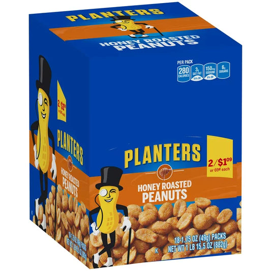 Planters Honey Roasted Peanut 18/1.75oz