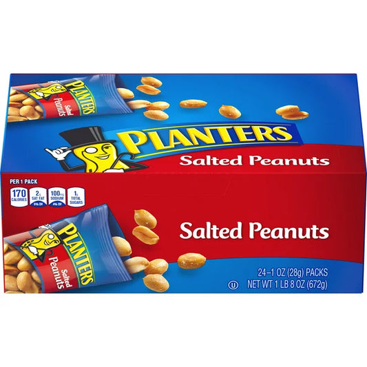 Planters Salted Peanuts 24/1oz