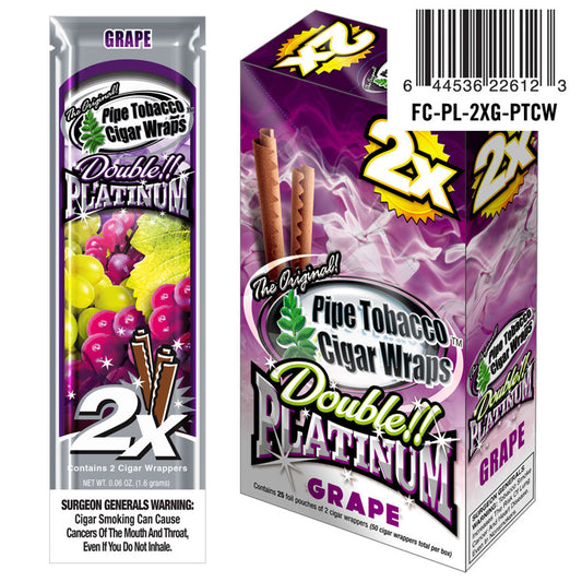 Double Platinum Grape 25 packs of 2ct. **TAX INCLUDED IN PRICE**