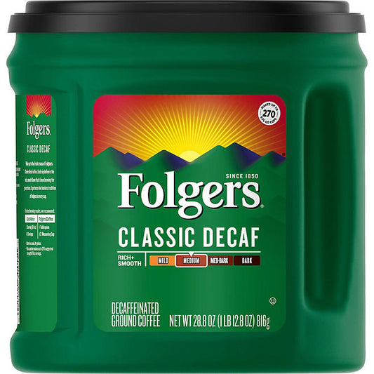 Folgers Classic Decaf Roast 28.8oz