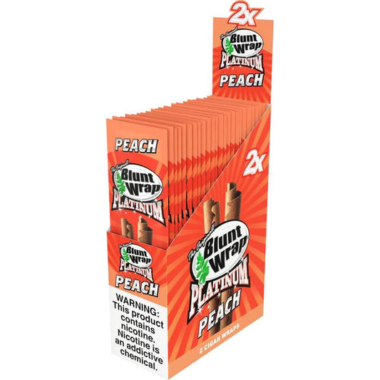 Double Platinum Peach 25 packs of 2ct. **TAX INCLUDED IN PRICE**