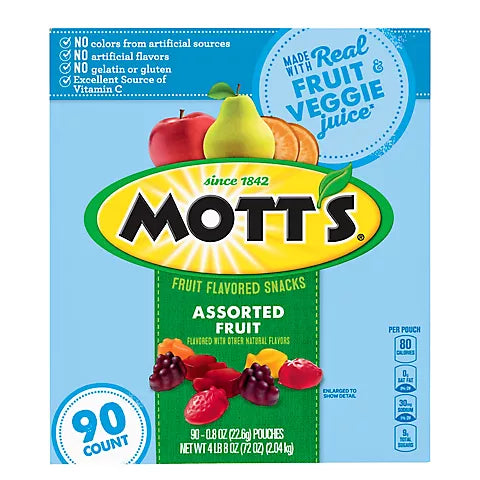 Mott's Assorted Fruit Snack 90ct