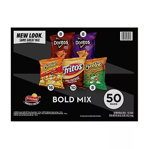 Frito Lay Bold Flavor 50ct