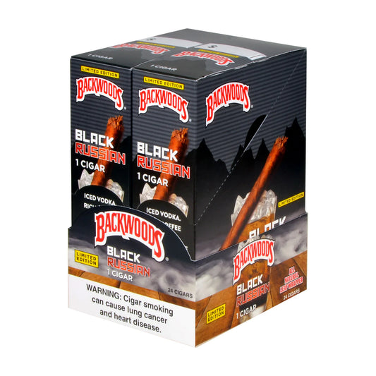 Backwoods Black Russian 24 Singles **TAX INCLUDED IN PRICE**