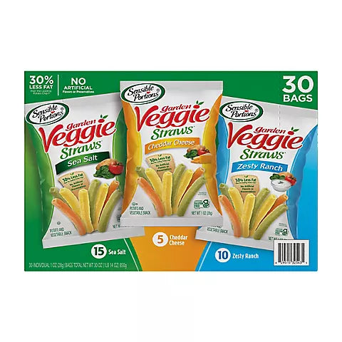 Sensible Portions Garden Veggie Straws Variety 30ct